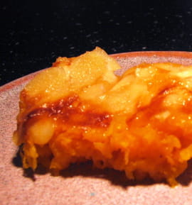 Gratin de potiron amandes et parmesan