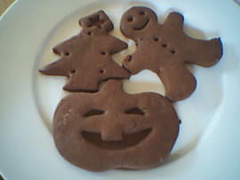 Sabl�s au chocolat et orange