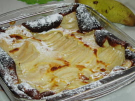 Flan aux poires et miel