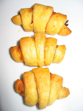 Minis croissants au jambon
