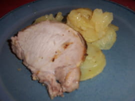 R�ti de porc aux miel et moutarde � l ancienne