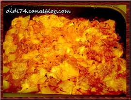 Gratin de courgettes, pommes de terre et mozzarella