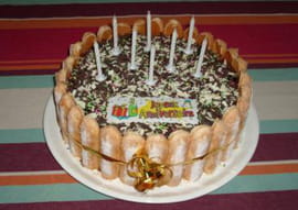 Charlotte d anniversaire au chocolat