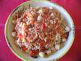 Crevettes au vin