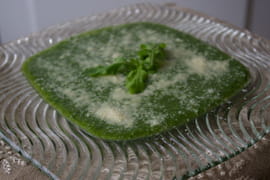 Velout� de roquette au parmesan