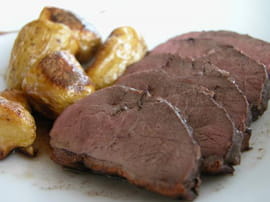 Magret de canard � la cr�me de cassis