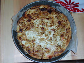 Tarte au saumon, ch�vre et fromage blanc