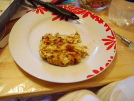 Gratin de courgettes, saumon et ch�vre