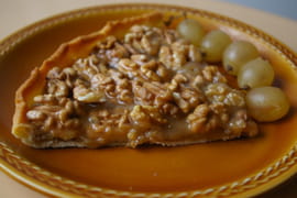 Tarte aux noix et au caramel