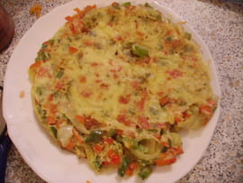 Omelette aux poivrons