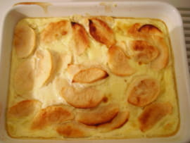 Flognarde aux pommes