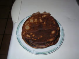 Pancakes � la pomme et au chocolat