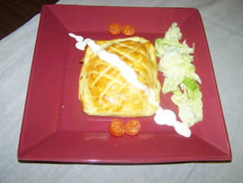 Feuillet� de saumon aux poireaux