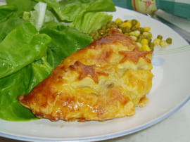 Feuillet� au brie et petits-pois