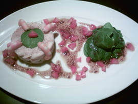 Aile de raie, salade de pousses d �pinard