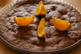 Fondant au chocolat aux �corces d oranges confites