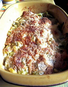 Lasagnes aux poireaux et au saumon fum�