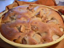 Cobbler pomme-rhubarbe