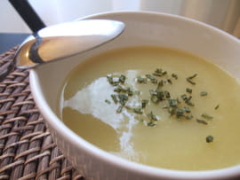 Soupe poireaux-pommes de terre � l oseille