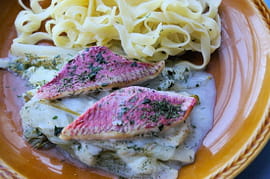Filets de rouget � la fondue d endives