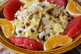 Salade d endives aux agrumes et au poulet