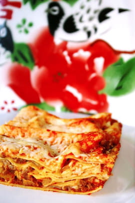 Lasagnes au boeuf et aux c�pes