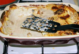 Lasagnes aux champignons et au jambon