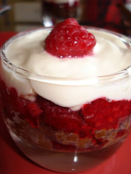 Verrines aux framboises