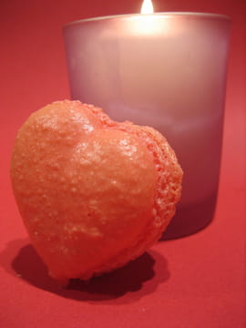 Macarons � la rose et aux litchis