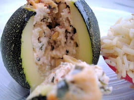 Courgettes farcies v�g�tariennes � la ricotta