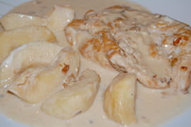 Escalope de volaille � la normande