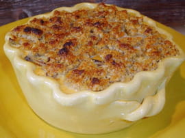 Crumble de christophine aux moules, cr�me au safran