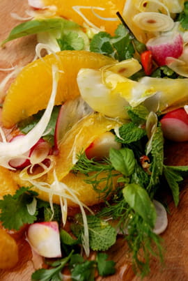 Salade d oranges aux herbes acidul�es