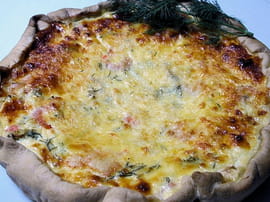 Tarte aux courgettes et crevettes
