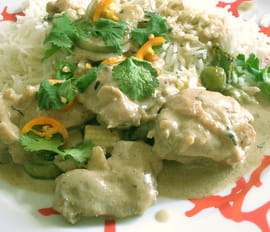 Curry vert de poulet