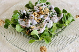 Salade de champignons � la sauce cr�meuse