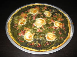Tarte � la mousseline d �pinards et  au ch�vre