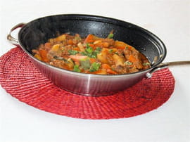 Wok de filet mignon de porc au curry de L�gumes