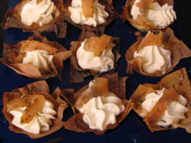 Bouch�es au fromage et au saumon
