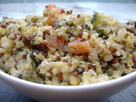 Quinoa cr�meux � la ricotta, comme un risotto