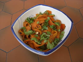 Tagliatelles de carottes � la marocaine