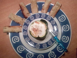 Oeuf en coque de courgette