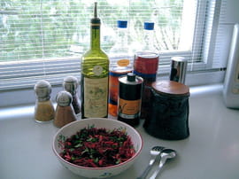 Carpaccio betteraves-brocolis