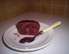 Moelleux au chocolat, coeur � la fraise