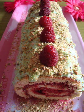 Roul� framboise-pistache...