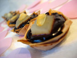 Bouch�es poire chocolat � la f�ve tonka
