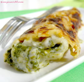 Cannellonis ricotta-�pinard