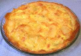 Tarte aux pommes de terre et fromage