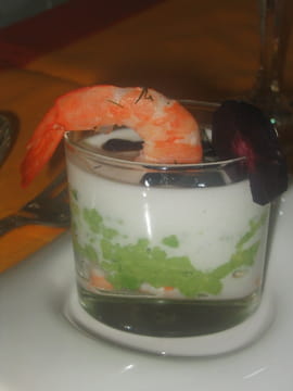 Pana cotta guacamole-ch�vre