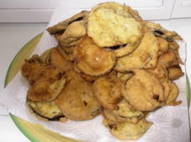 Beignets d aubergine et sauce piment�e
